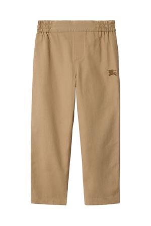 beige cotton trousers BURBERRY KIDS | 8107999B9719